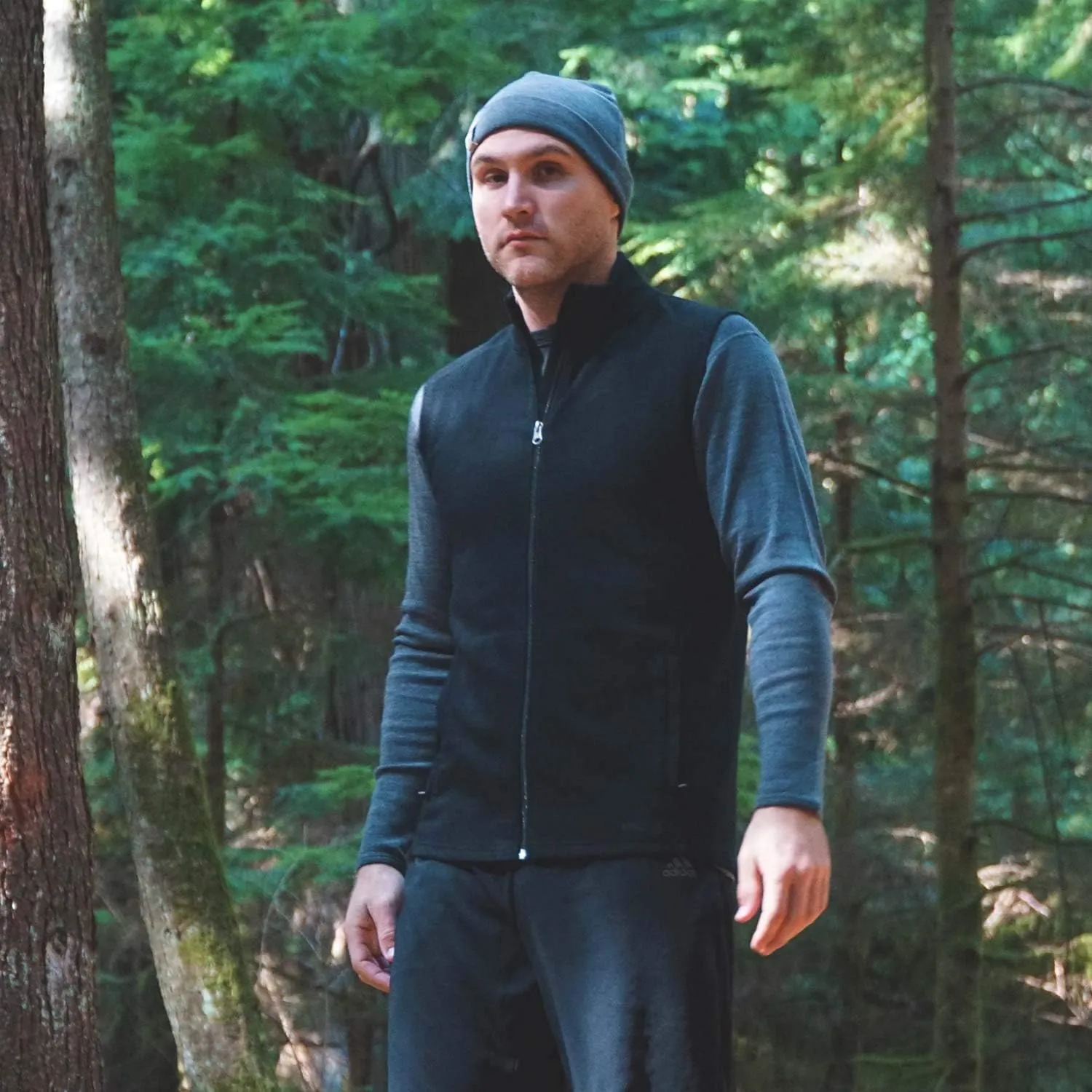 100% Merino Wool Mens Vest - Expedition Heavyweight Vest - Moisture Wicking