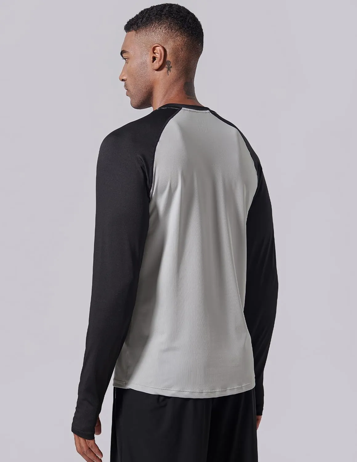 3 Pack: Men's Long Sleeve T Shirts, Dry Fit UV Sun Protection Hiking Athletic Active Tops with Thumb Holes