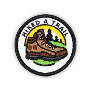Adulting Merit Badge Embroidered Iron-On Patch (Hiked a Trail)