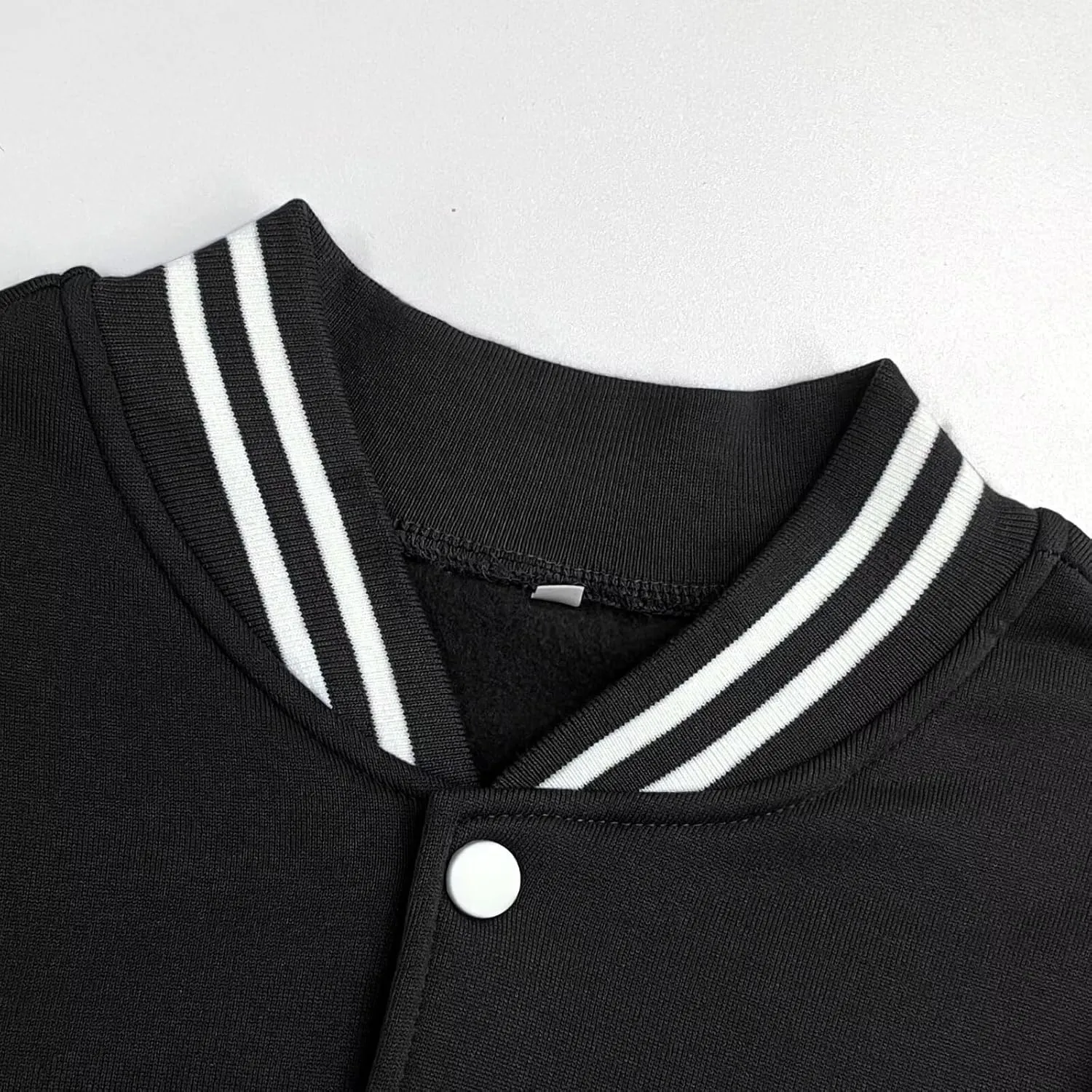 babyhealthy Kids Boys Varsity Jacket Baseball Jacket Casual Sport Cardigan Sweatshirt Youth 2-13 Year