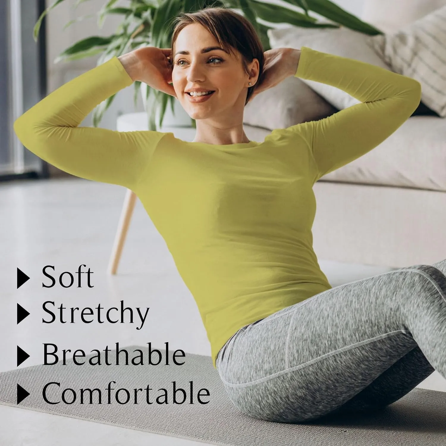 BaHoki Essentials Long Sleeve Undershirts for Scrubs - Great Stretch and Layering Piece - 3 Pack