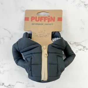 Black and Tan Puffin Beverage Jacket
