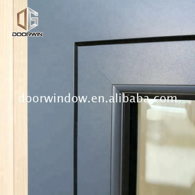 Boston 10mm tempered glass window 2 panels opening aluminum casement windows by Doorwin