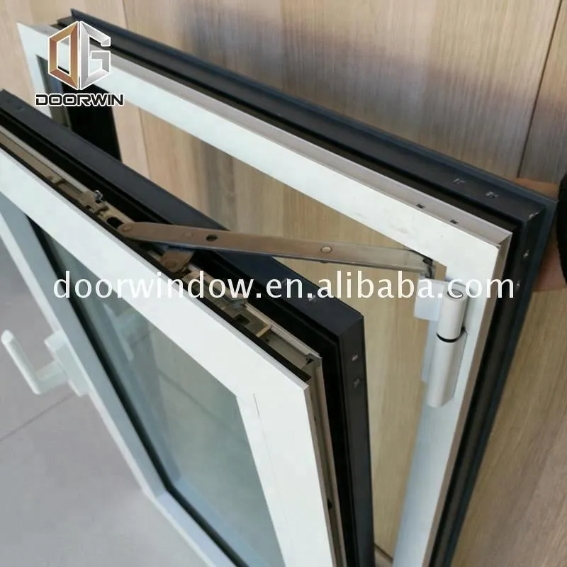Boston 10mm tempered glass window 2 panels opening aluminum casement windows by Doorwin
