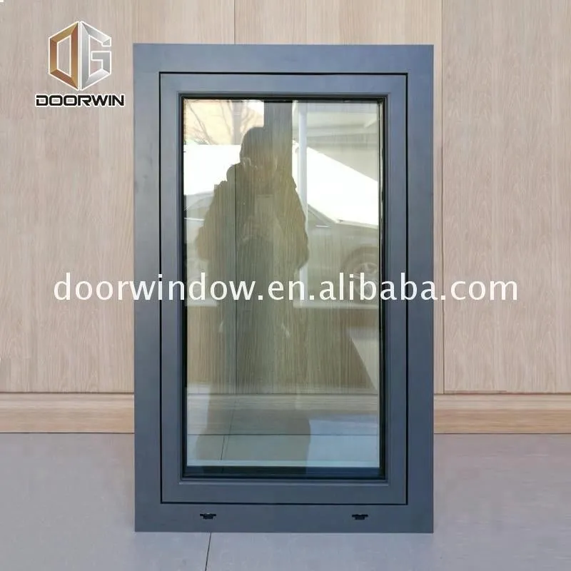 Boston 10mm tempered glass window 2 panels opening aluminum casement windows by Doorwin