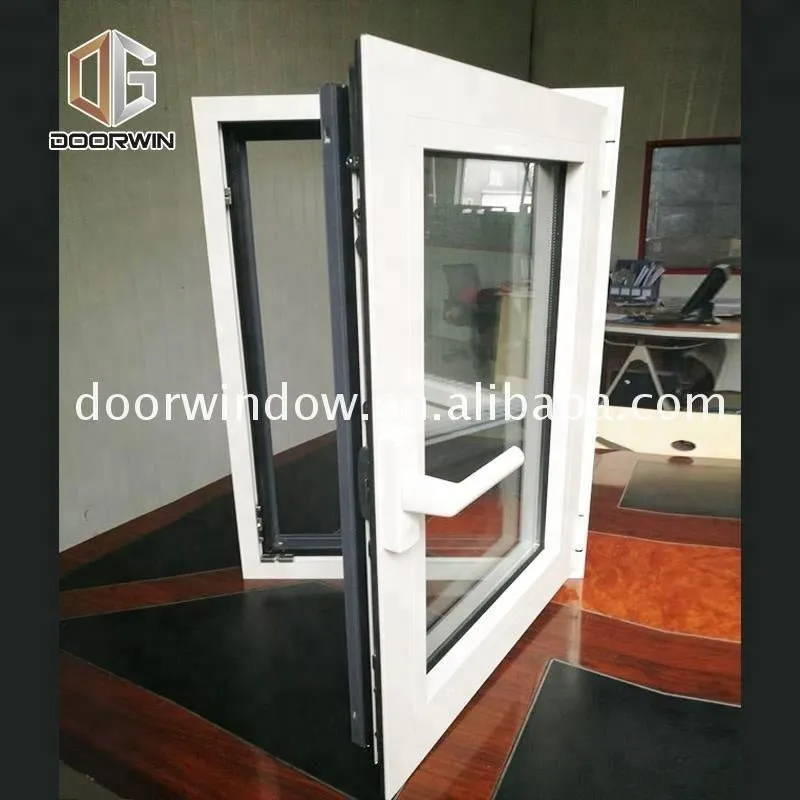 Boston 10mm tempered glass window 2 panels opening aluminum casement windows by Doorwin