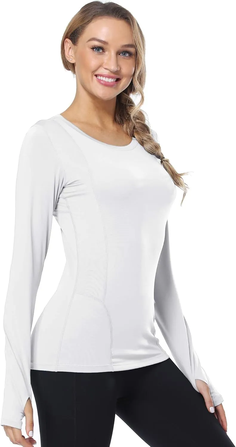 CADMUS Quick-Drying Running Long Sleeve Shirt for Women Workout Shirts