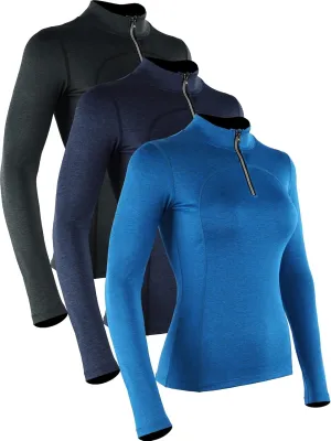 CADMUS Women's Compression Long Sleeve Shirts for Hiking Running Dry Fit Tights