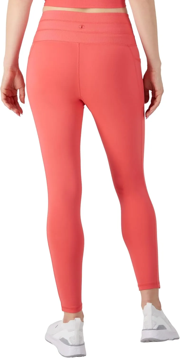 Champion Women's Soft Touch Moisture Wicking Drawcord 25" Leggings