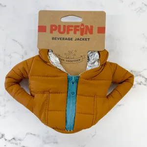 Cider and Teal Puffin Beverage Jacket