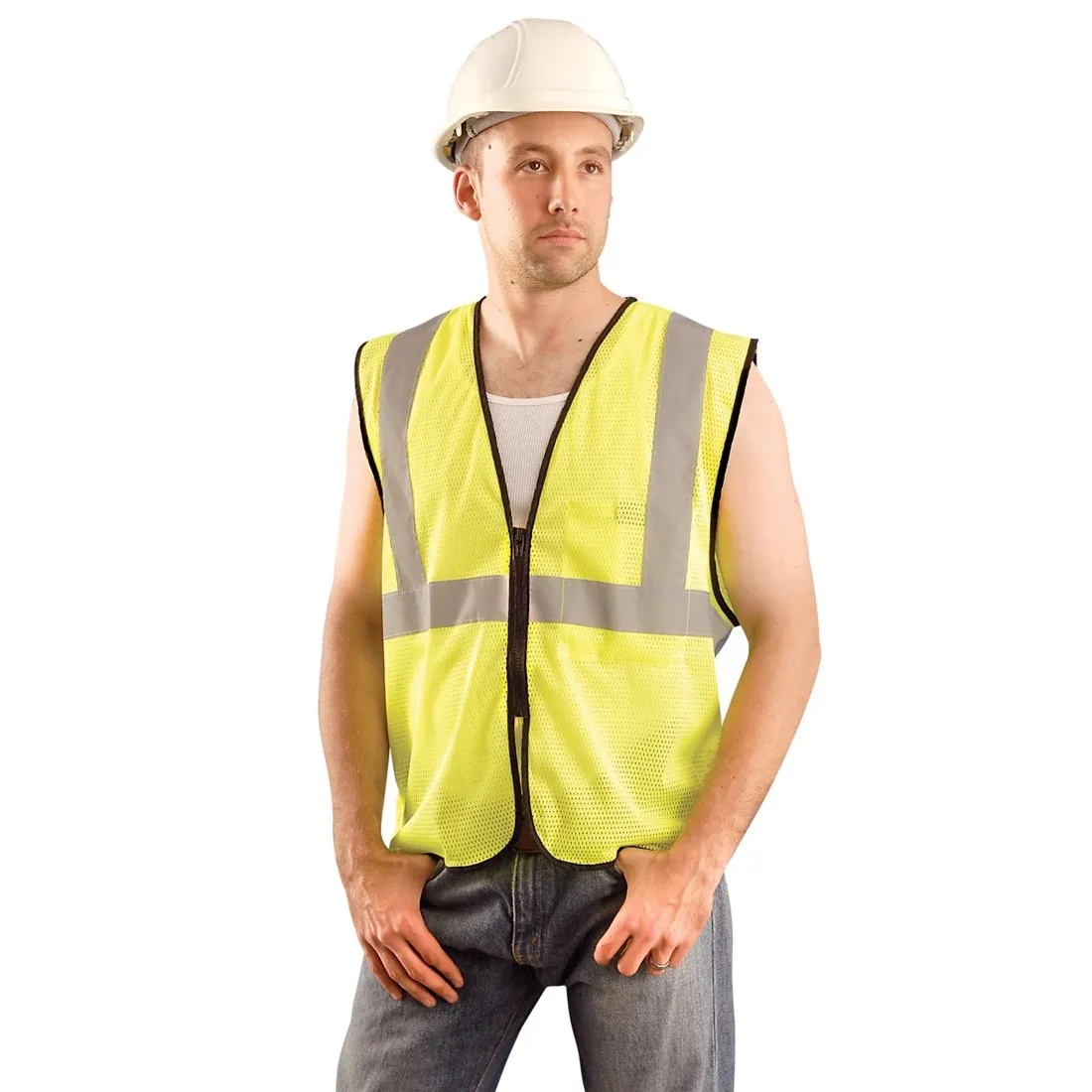 Class 2 Mesh Vest - Lime 4X/5X