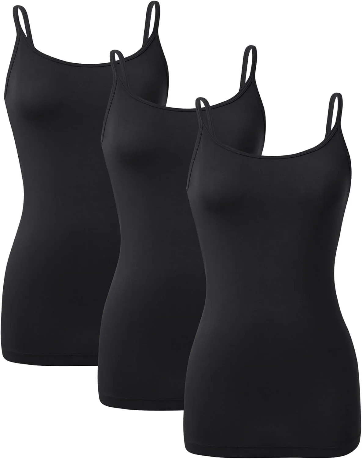 DAVID ARCHY Tank Tops for Women Bamboo Rayon Women's Camisoles Undershirts 3 Pack