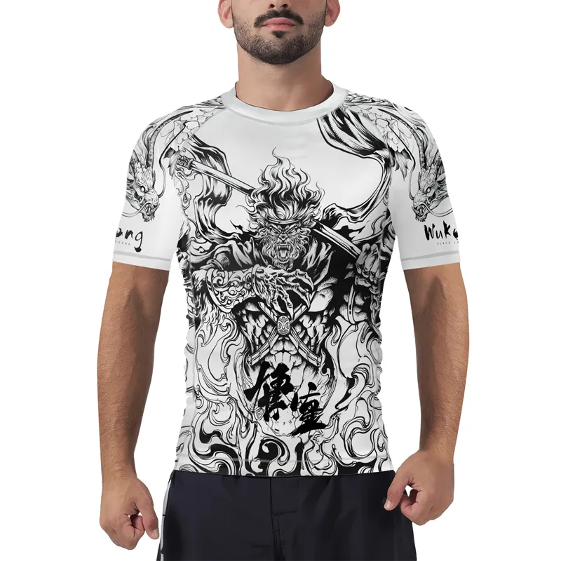 Dragonbound Monkey King Men's Short Sleeve Rash Guard