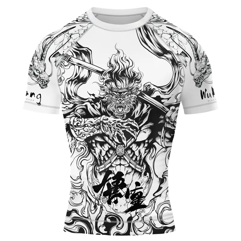 Dragonbound Monkey King Men's Short Sleeve Rash Guard