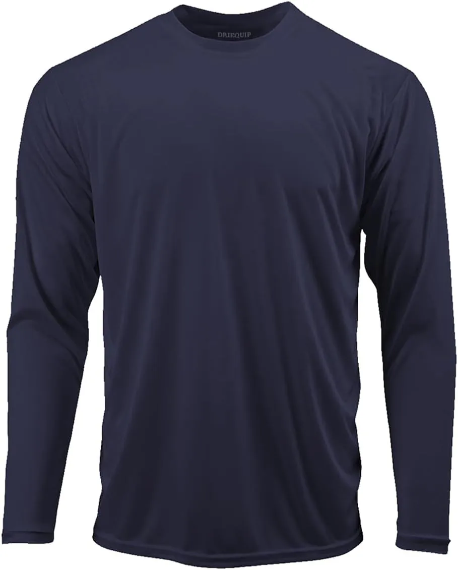 DRI-Equip Long Sleeve Moisture Wicking Athletic Shirts
