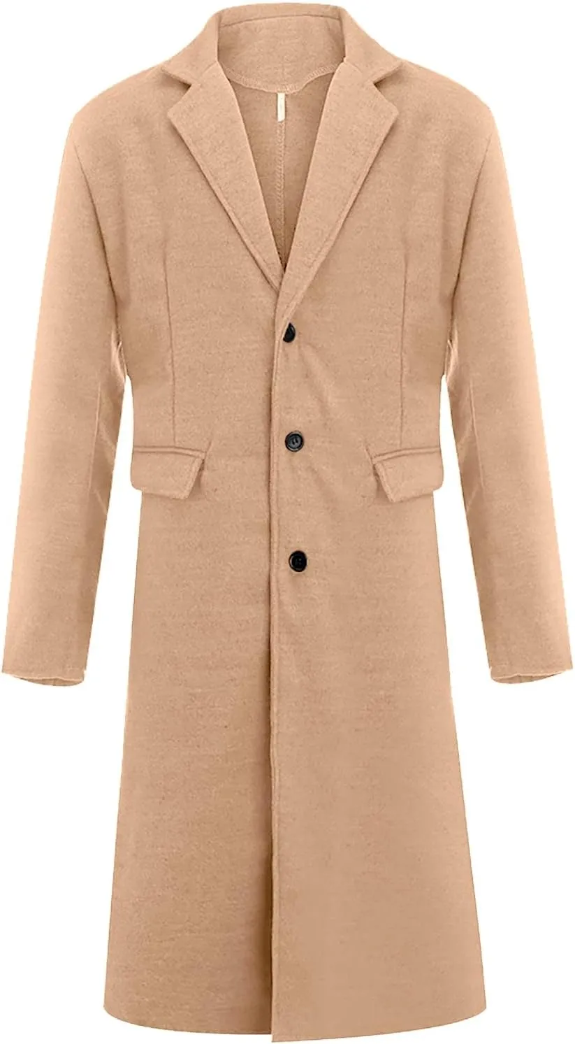 Duster Coat Print Lapel Button Down Long Sleeve Long Cardigan Windbreaker Loose Winter and Autumn Coat Jackets For