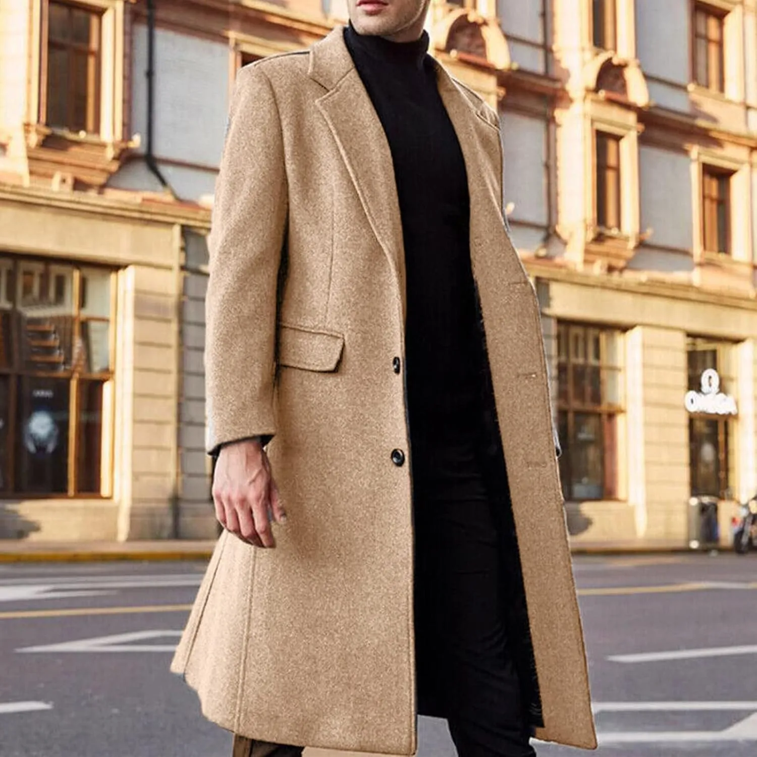 Duster Coat Print Lapel Button Down Long Sleeve Long Cardigan Windbreaker Loose Winter and Autumn Coat Jackets For