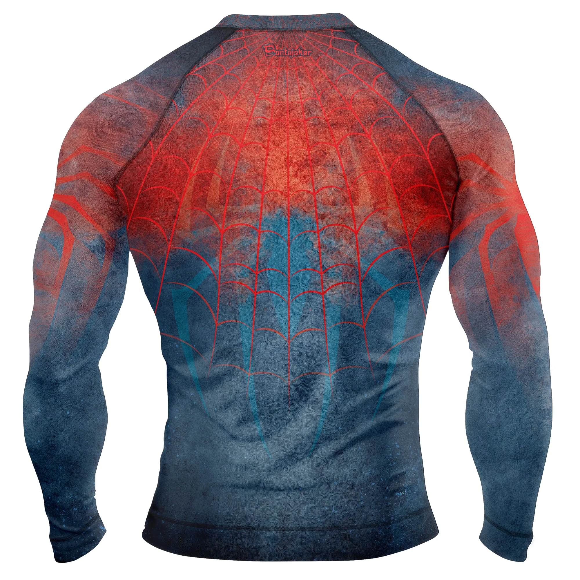 Faded Spider Web Men's Long Sleeve Rash Guard