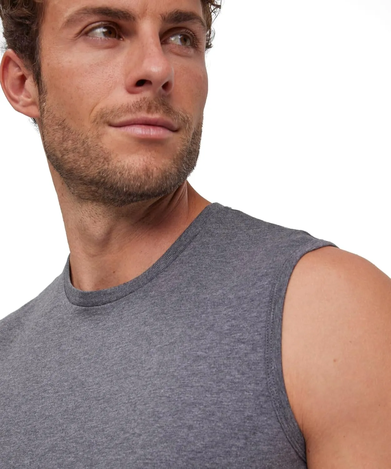 FALKE Men's Daily Comfort Crew Neck Muscle Shirt 2-Pack