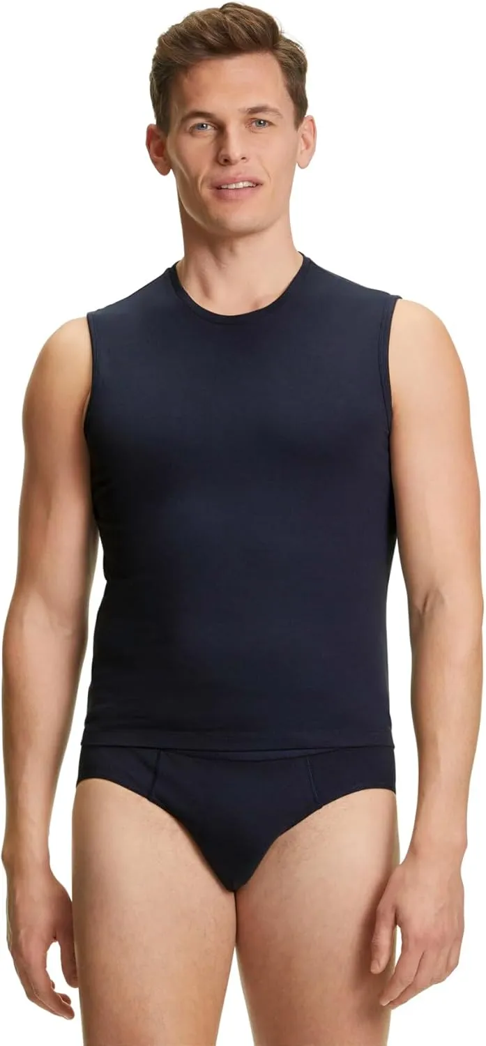 FALKE Men's Daily Comfort Crew Neck Muscle Shirt 2-Pack