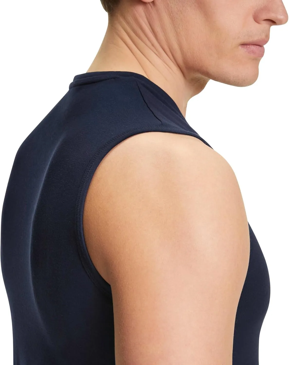 FALKE Men's Daily Comfort Crew Neck Muscle Shirt 2-Pack