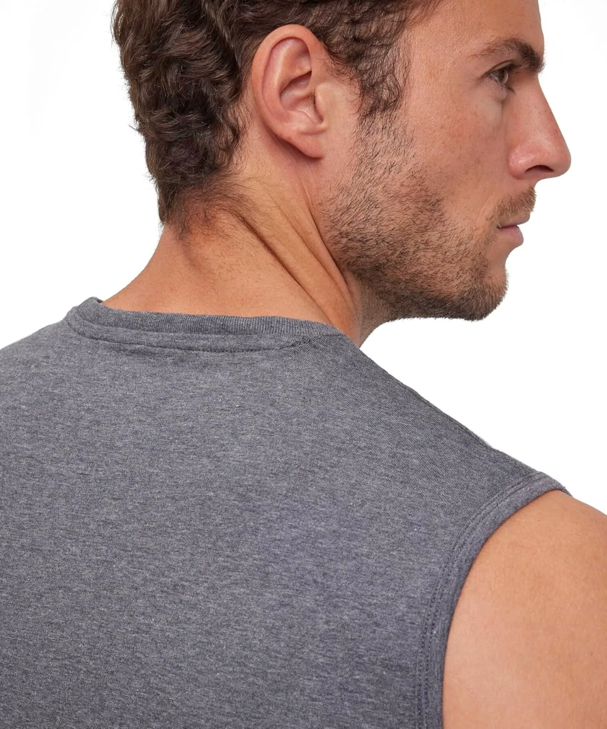 FALKE Men's Daily Comfort Crew Neck Muscle Shirt 2-Pack