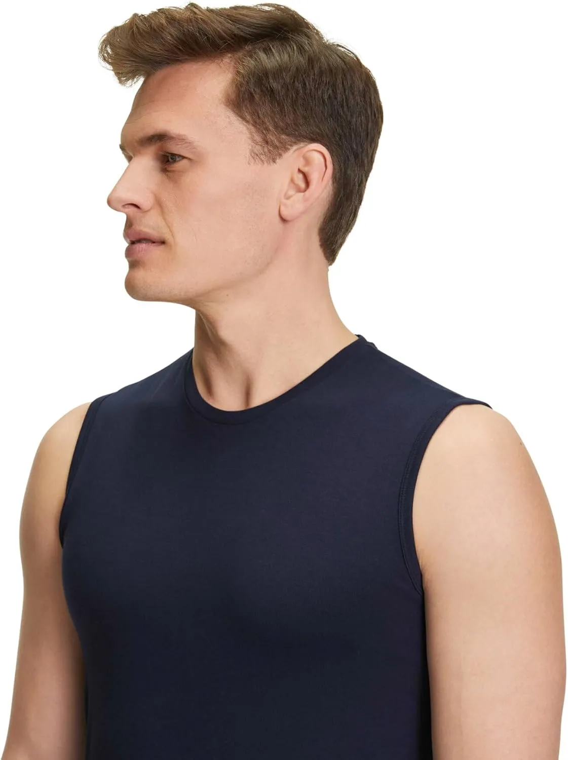 FALKE Men's Daily Comfort Crew Neck Muscle Shirt 2-Pack