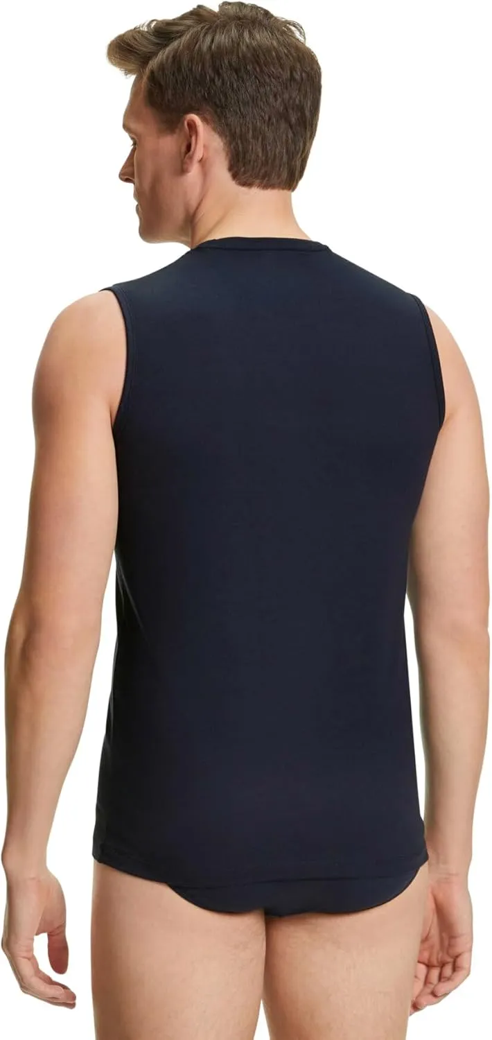 FALKE Men's Daily Comfort Crew Neck Muscle Shirt 2-Pack