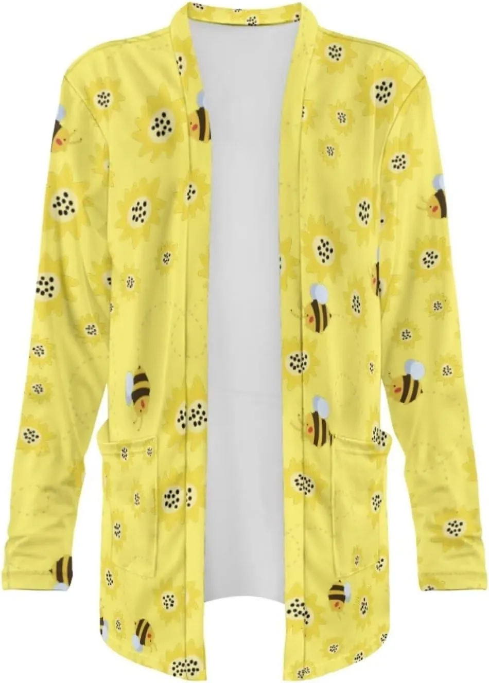 Forchrinse Rainbow Heart Long Sleeve Sweater for Women Colorful Cardigan Coat Fall Causal Open Front Cropped Cardigan,S-2XL