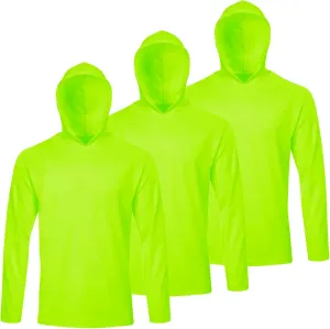 Gary Com 5 Packs Men Long Sleeve T-Shirts Quick Dry Athletic Running Activewear Workout Hoodies UPF 50  Sun Protection