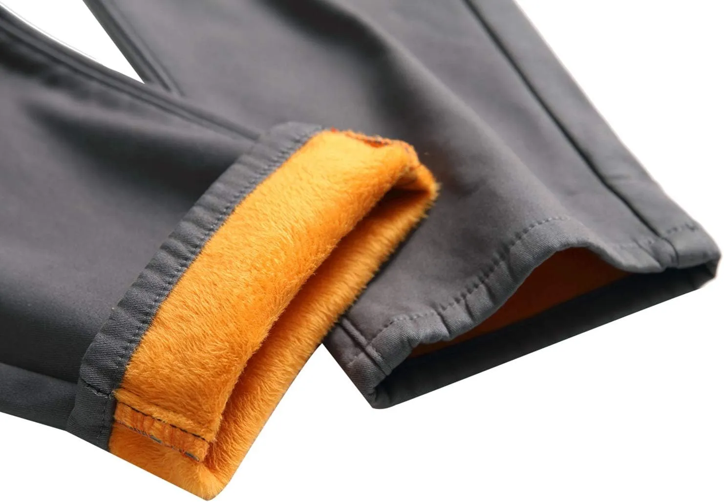GUNLIRE Men's Thermal Fleece Lined Jeans Winter Slim Fit Thicken Stretch Warm Denim Pants