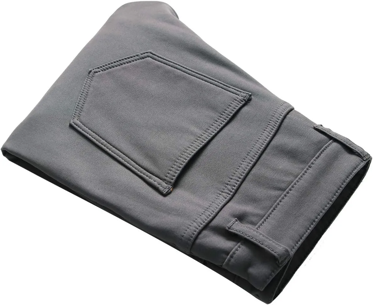 GUNLIRE Men's Thermal Fleece Lined Jeans Winter Slim Fit Thicken Stretch Warm Denim Pants