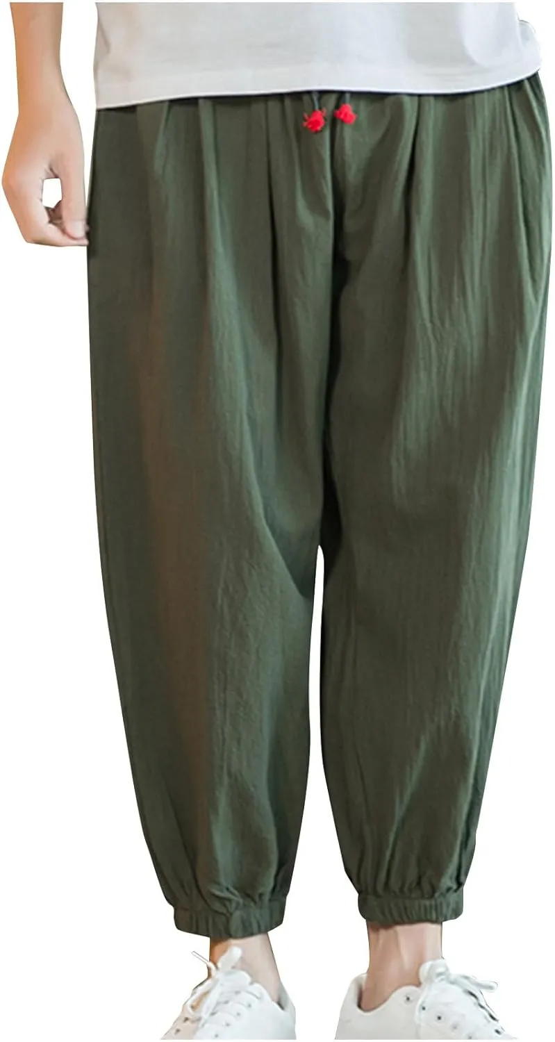 Hiking Pants for Men Lightweight,Men Long Joggers Sweatpants Hiking Pants Classic Comfy Running Tactical Cargo Pants