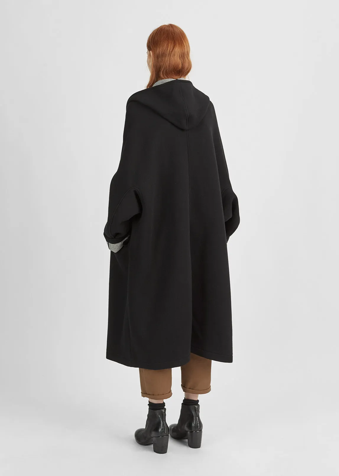 Hooded Cocoon Coat
