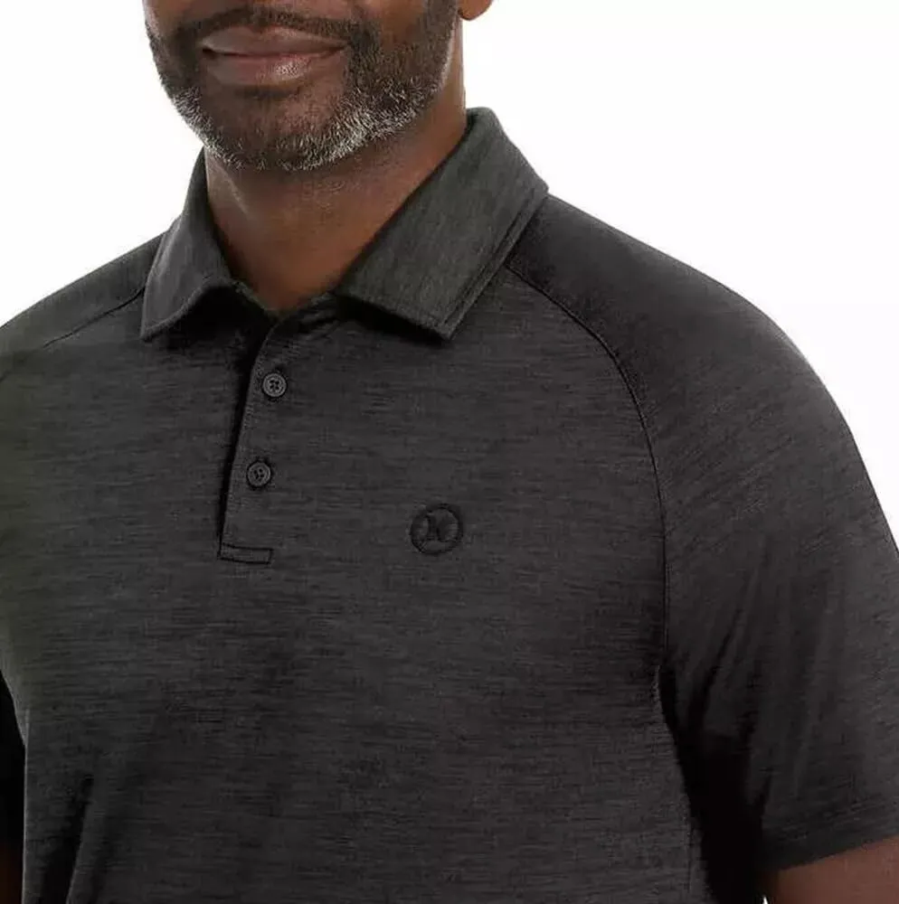 Hurley Men's Ultra Soft Stretch Moisture Wicking Performance Polo Shirt