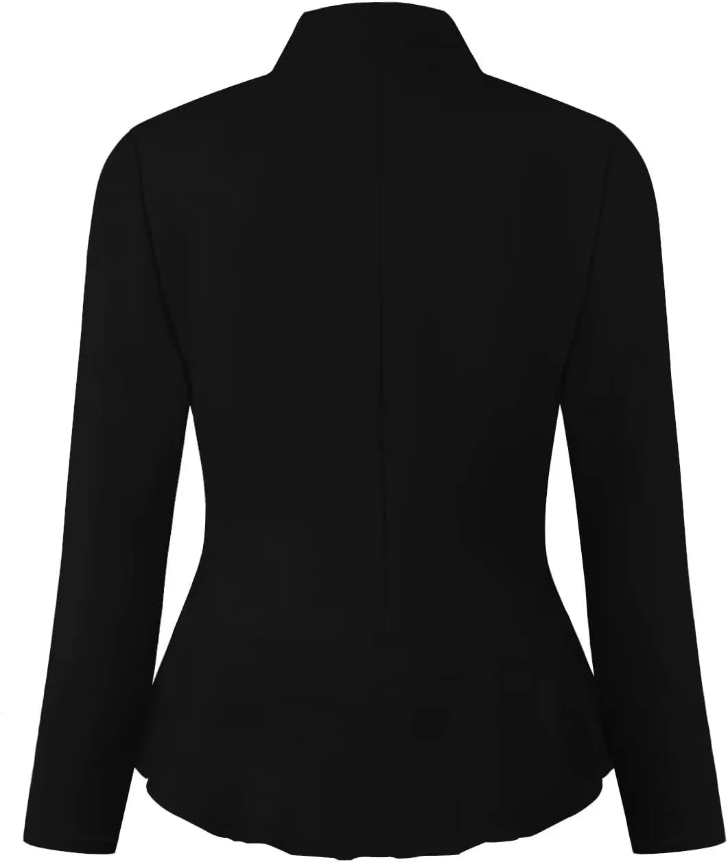 Hybrid & Company Women's Casual Work Office Elegant Open Front Premium Nylon Blazer Jacket