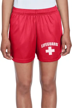 LIFEGUARD Officially Licensed Womens Active Running Performance Shorts Moisture Wicking