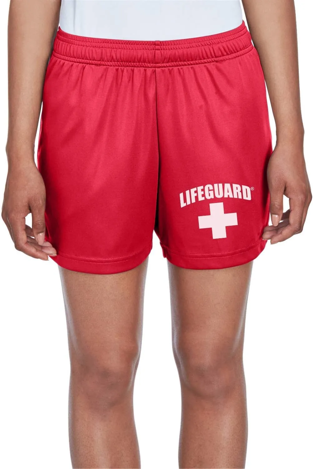 LIFEGUARD Officially Licensed Womens Active Running Performance Shorts Moisture Wicking