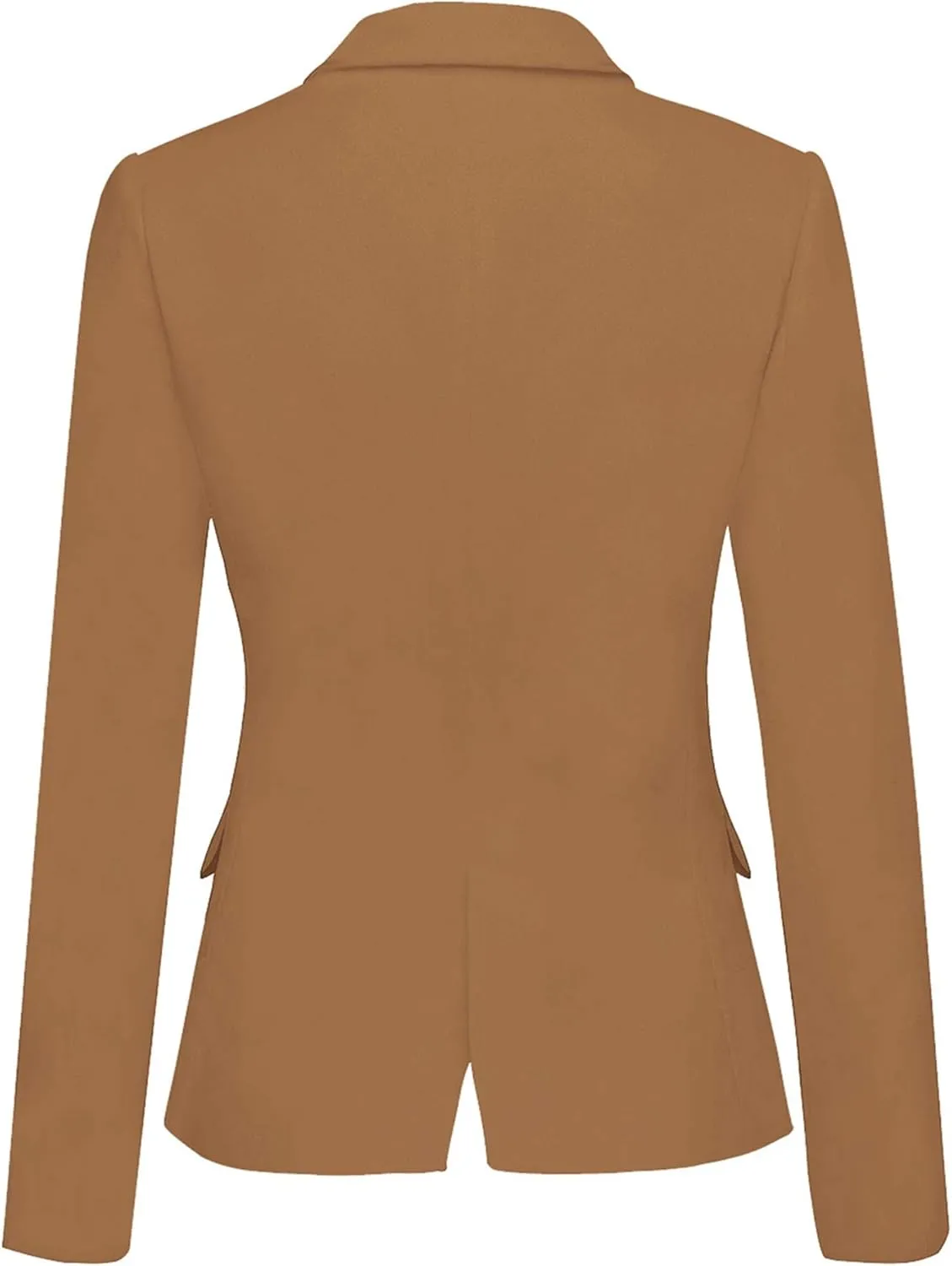 luvamia Women's Long Sleeve Formal Notch Lapel Button Down Blazer Pockets Jacket
