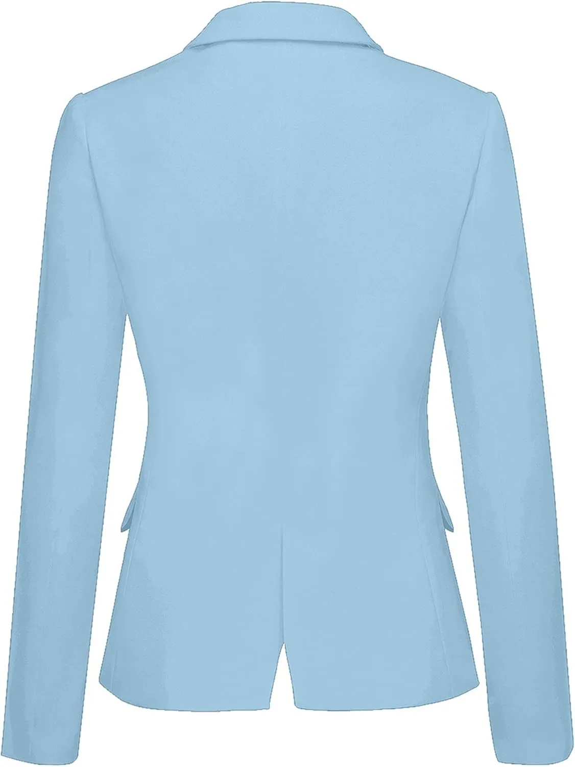 luvamia Women's Long Sleeve Formal Notch Lapel Button Down Blazer Pockets Jacket
