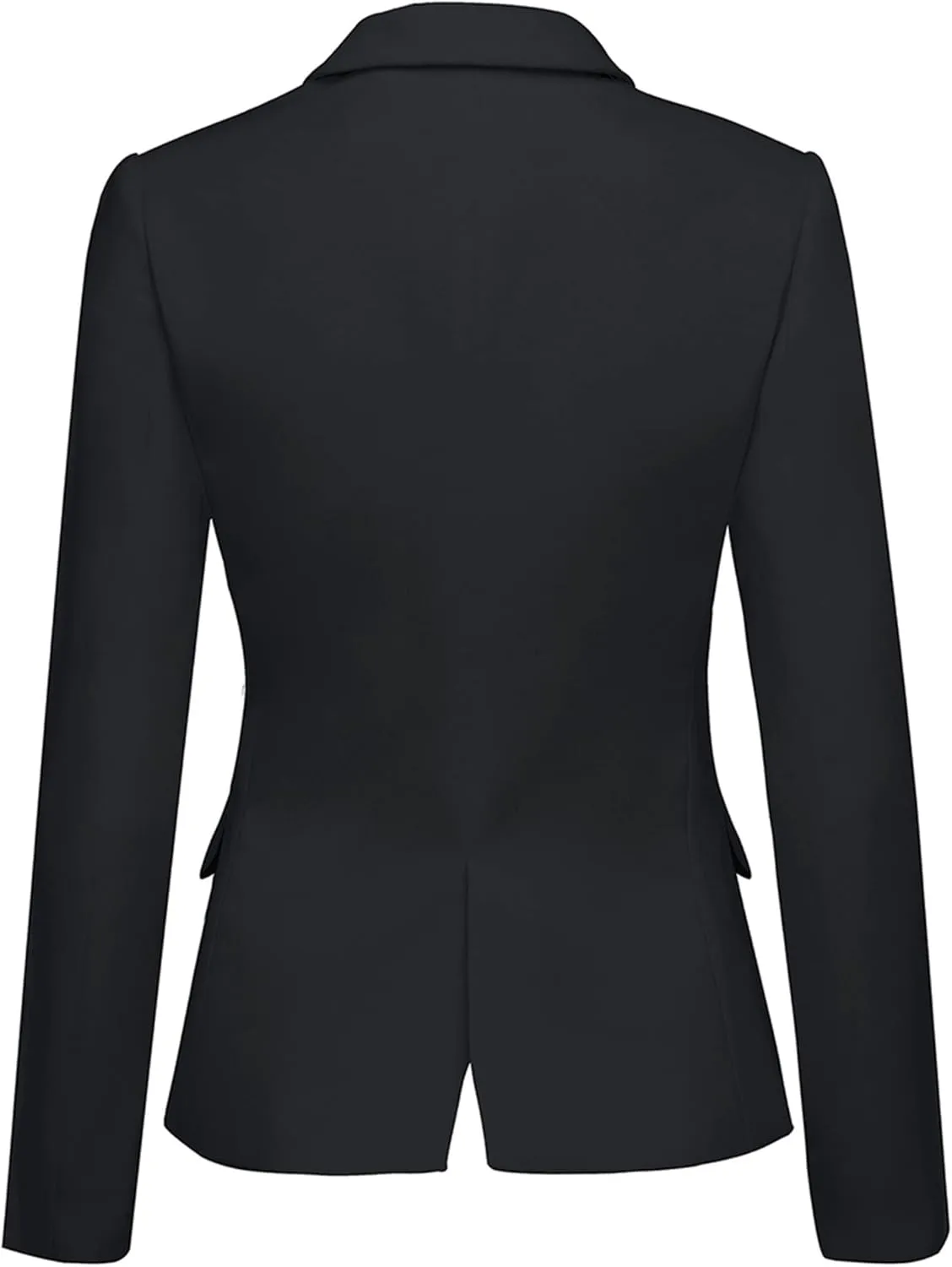 luvamia Women's Long Sleeve Formal Notch Lapel Button Down Blazer Pockets Jacket