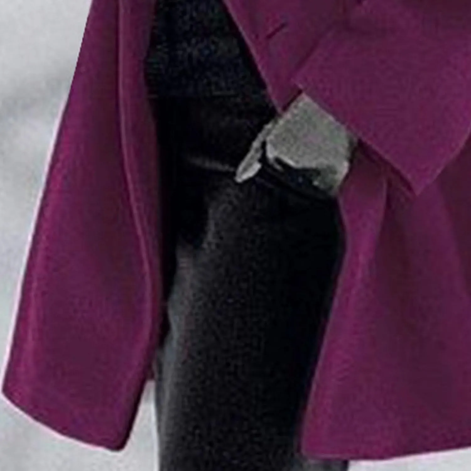 Maiyifu-GJ Womens Wool Blend Coat Single Breasted Trench Jackets with Hood Winter Casual Shawl Collar Overcoat Outerwear