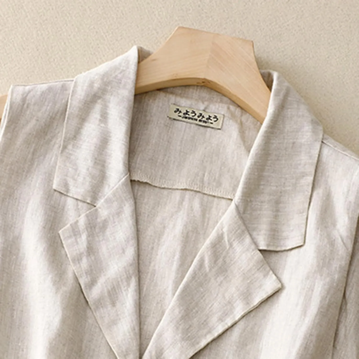 MINTLIMIT Women's Linen Vest Casual Sleeveless Blazers Lightweight Cotton Cardigan Spring Summer Jacket Waistcoat
