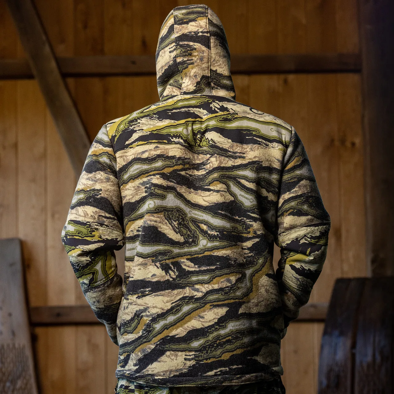 ORIGIN STEALTH WOOL HOODED JACKET - ORIGIN RAPTOR CAMO