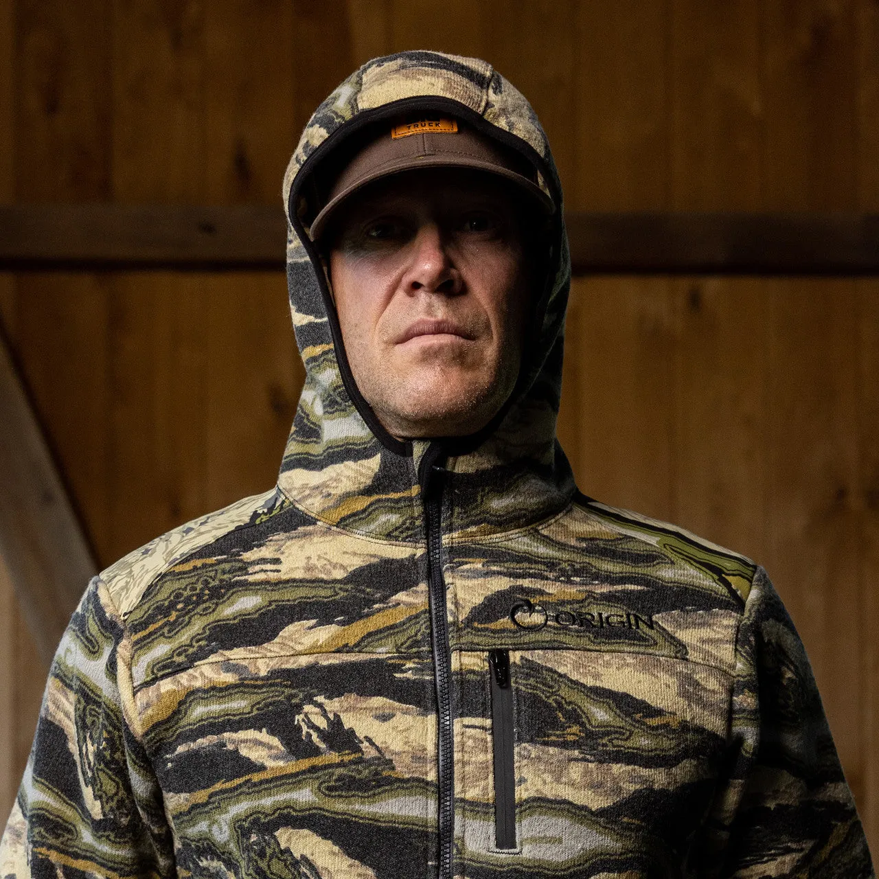 ORIGIN STEALTH WOOL HOODED JACKET - ORIGIN RAPTOR CAMO