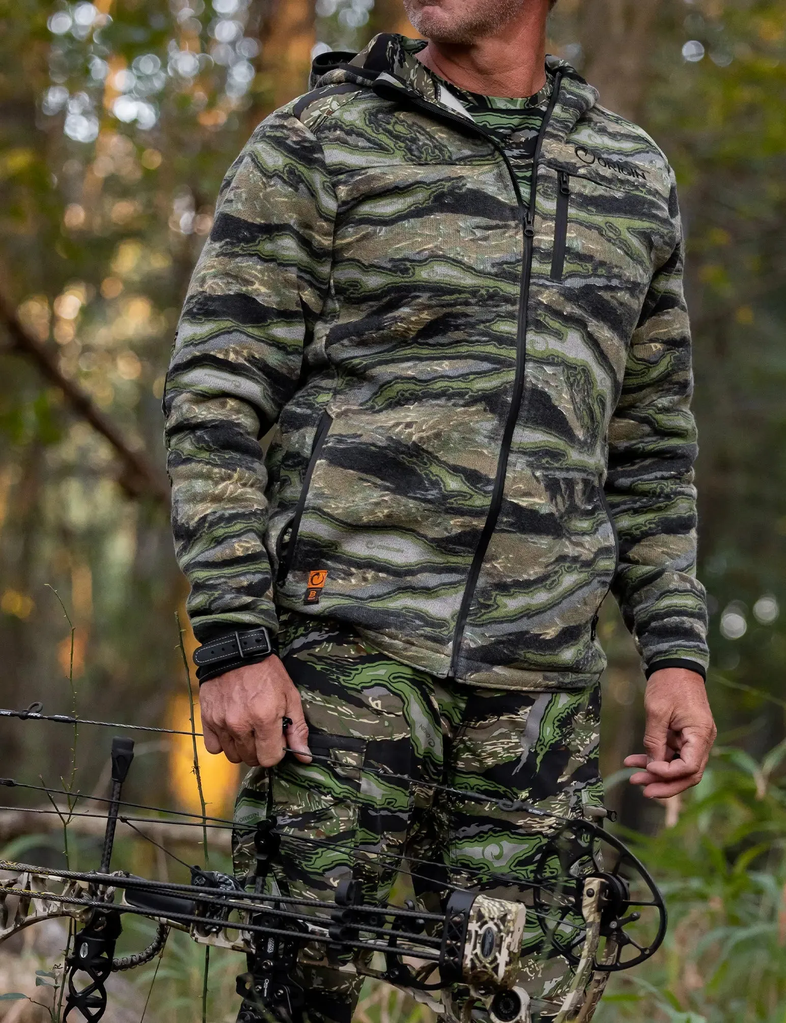 ORIGIN STEALTH WOOL HOODED JACKET - ORIGIN RAPTOR CAMO