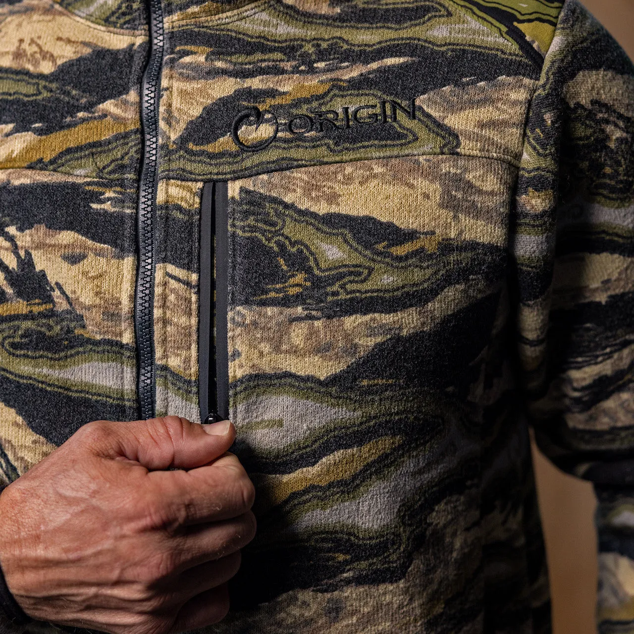ORIGIN STEALTH WOOL HOODED JACKET - ORIGIN RAPTOR CAMO