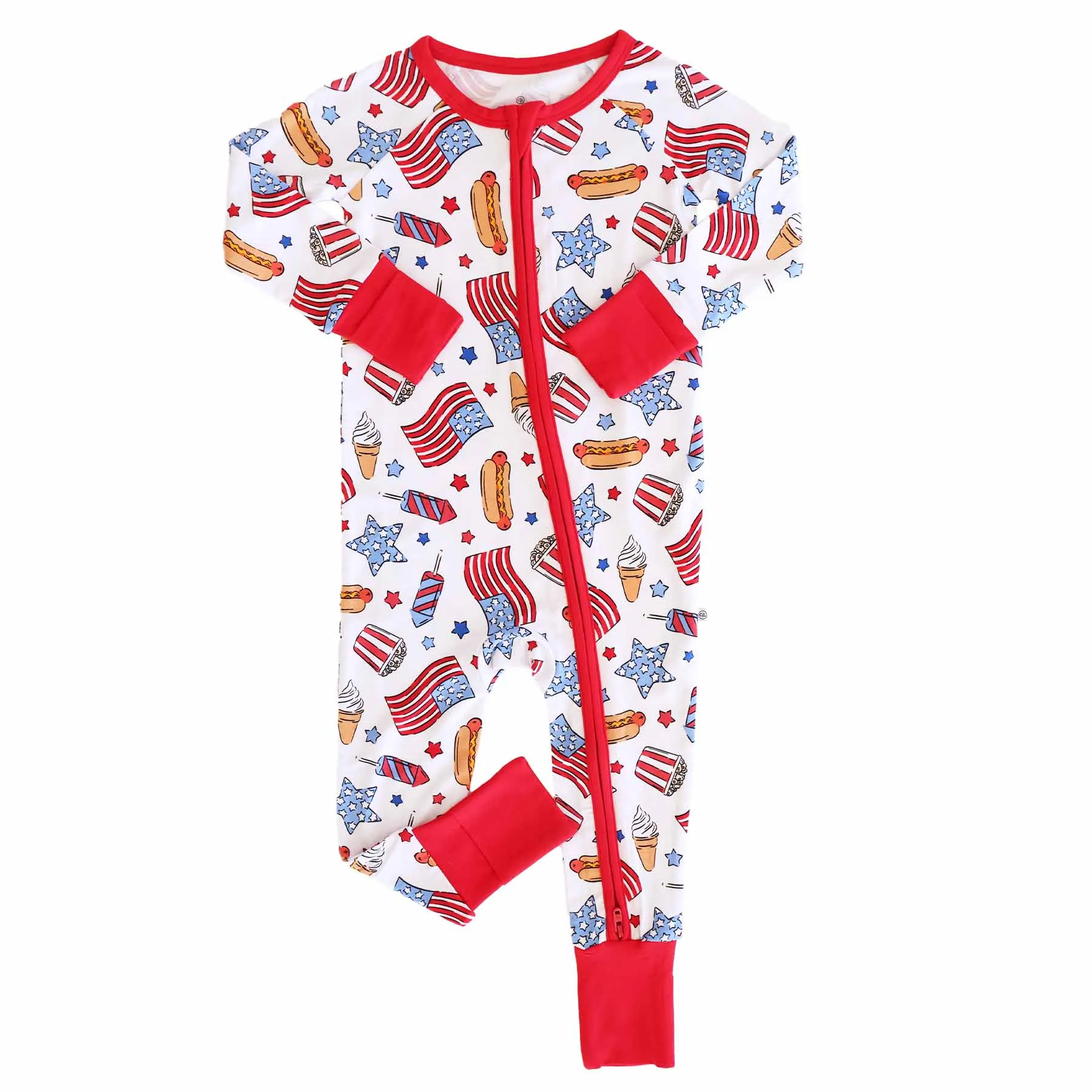 Party in the USA Convertible Zip Romper | Fireworks