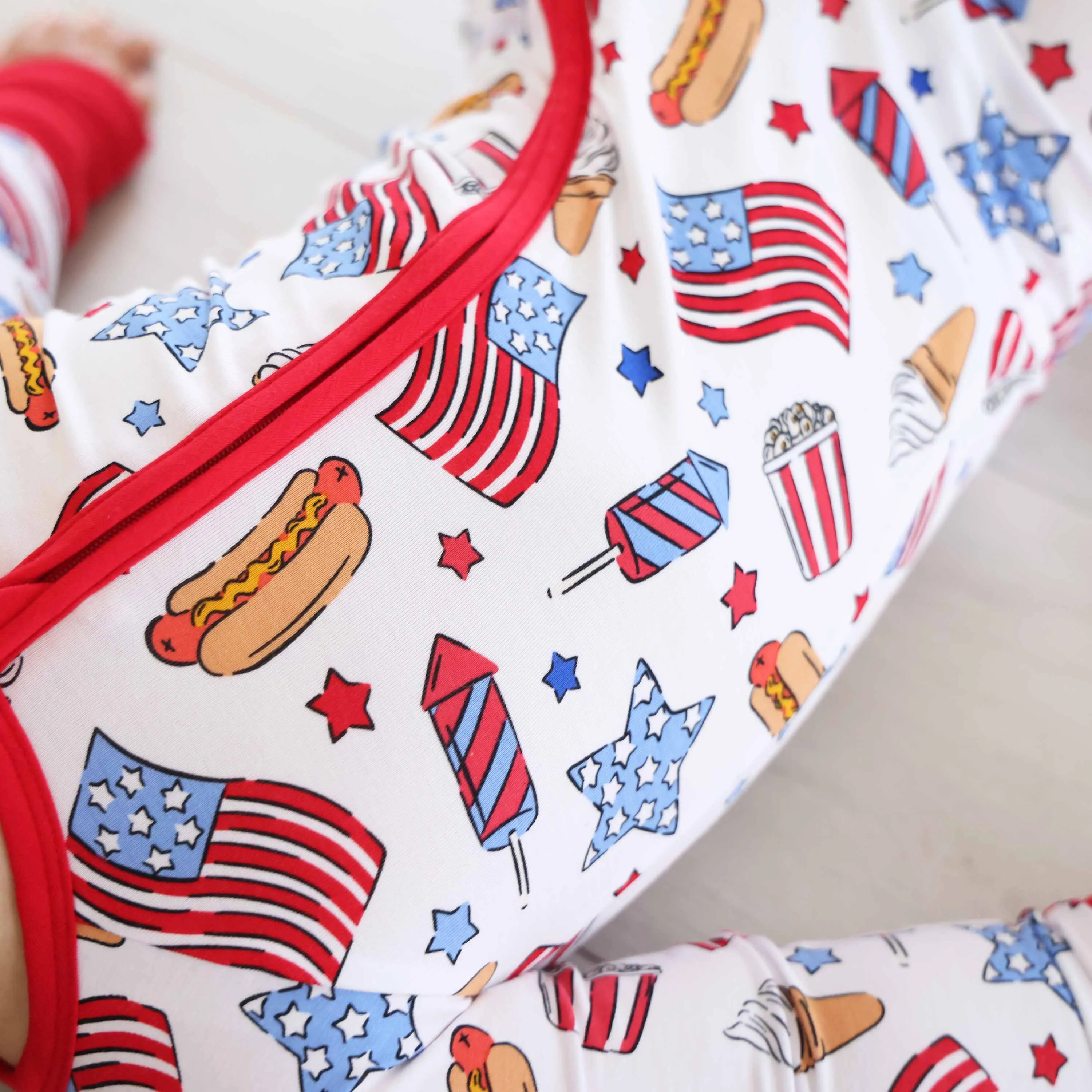 Party in the USA Convertible Zip Romper | Fireworks