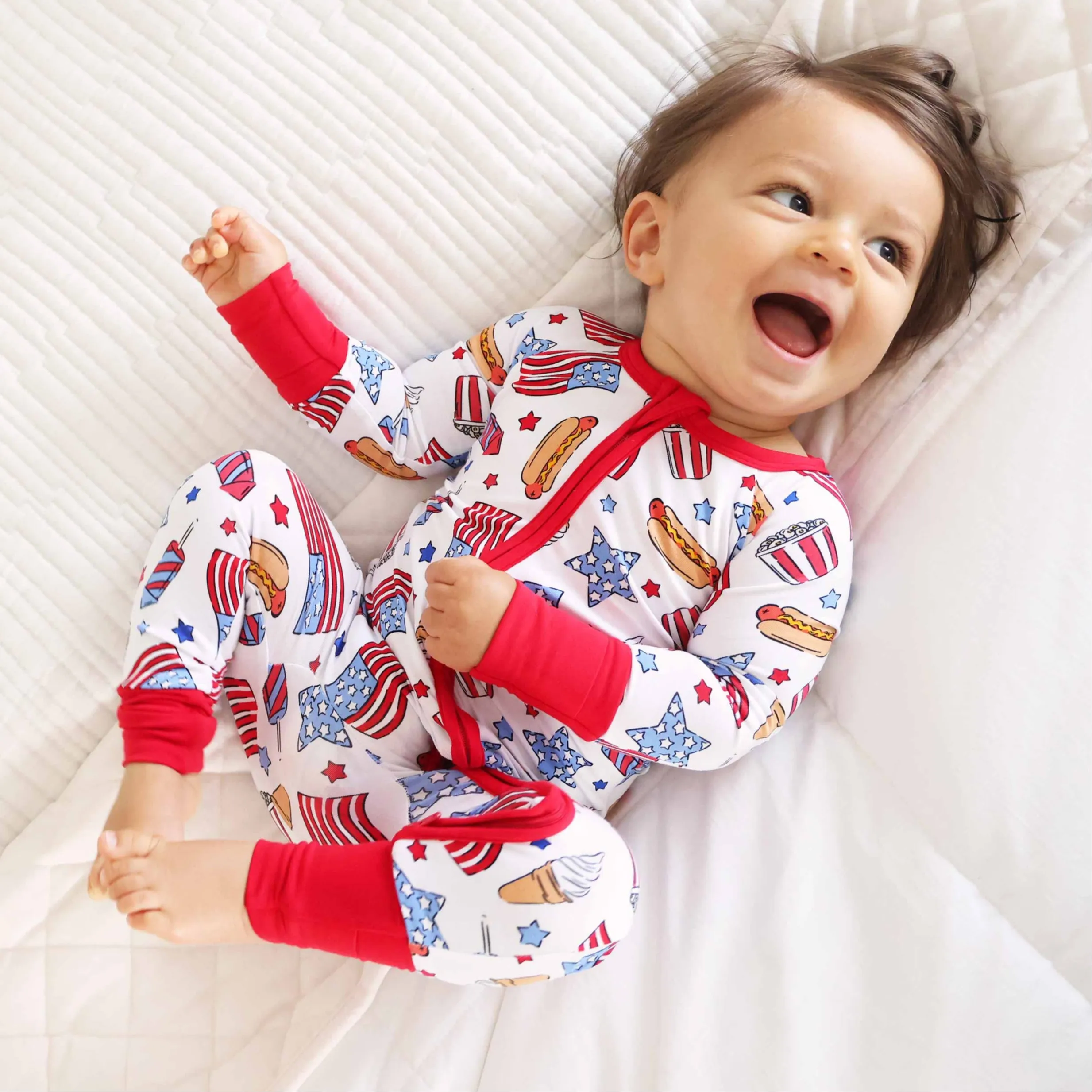 Party in the USA Convertible Zip Romper | Fireworks